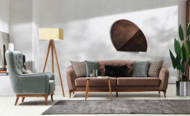 Garnitura sedací souprava Luxus 4+1 sedací skupina obývací pokoj látkový design nábytek