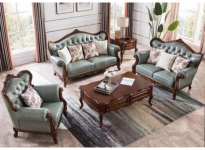 Sofaová sestava 3+2+1 Chesterfield nábytek obývací pokoj Textilie Sofa