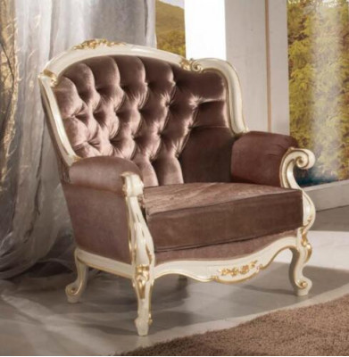 Křeslo 1 Místný textilní salón Luxus Club polstrování nový křeslo Design pohovka
