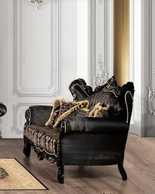 Sofa set 3+3 místný gauč křeslo luxusní souprava setu z polyesterové látky nové