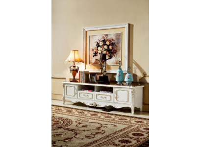 Sideboard Bílý Luxus Elegantní obývací pokoj Komoda Skříně Nízký nábytek Nový