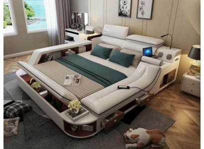 Multifunkční luxusní postel 180x200 postel z kůže postele ložnice lehátko