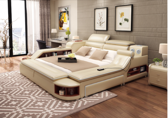 Postel Multifunkční Safe Vyhřívání Lehátka USB Zvuk Dvojité Lůžka Funkce Nový