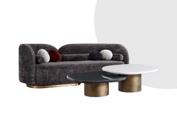 Pohodlná pohovka Tří-místná pro obývací pokoj moderního stylu Nový model