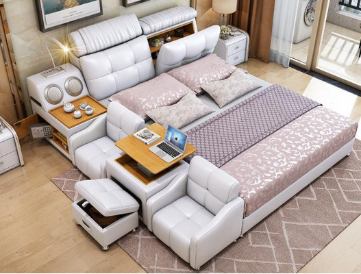 Postelový rám Manželská postel 180x200cm Hotel Multifunkční postel Dvojlůžka