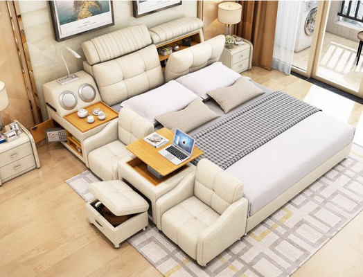 Postelový rám Manželská postel 180x200cm Hotel Multifunkční postel Dvojlůžka