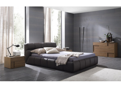 Postel Ložnice Kožená 180x200cm Nová Lůžko Čalouněné Design Luxusní