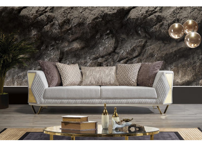 Neskončilou pohovkou Obývací pokoj Třímístná pohovka Čalouněný Nábytek Tkanina 3místný