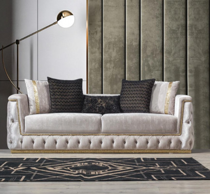 Sofá sedací souprava sedací souprava sedačky křeslo třísed. 3+3+1 sedák textilní