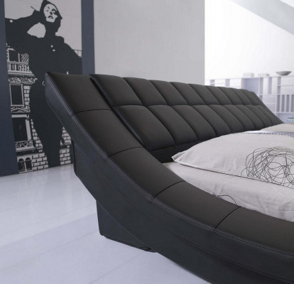 Postel manželská ložnice manželská postel luxusní designérská postel 180x200 kožená hotel