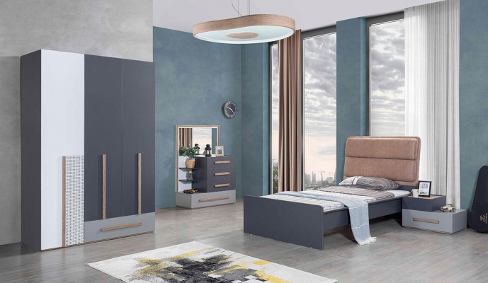Skříň moderního stylu, skříně, regál, šatní skříň, pokoj pro mládež, dřevo.