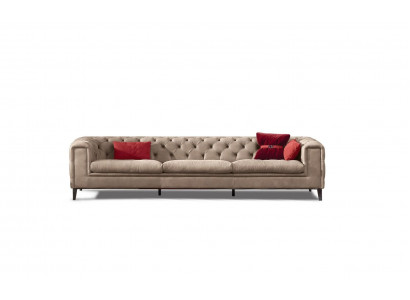 Pohovka 4místná Kožené pohovky Luxusní designérská pohovka Nová Luxusní pohovka Chesterfield Nová