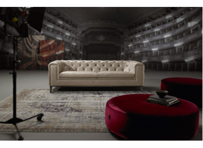 Pohovka 3místná obývací místnost Chesterfield nábytek Design Luxus Italský styl Beige.