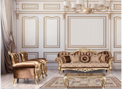 Sofa set 3+1+1 sedadlo Luxus set sofa křesla set barokní obývací pokoj