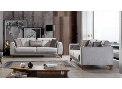 Luxus kožená sedací souprava 3+3 sedadla Design pohovky Pohovka Polstrování Design