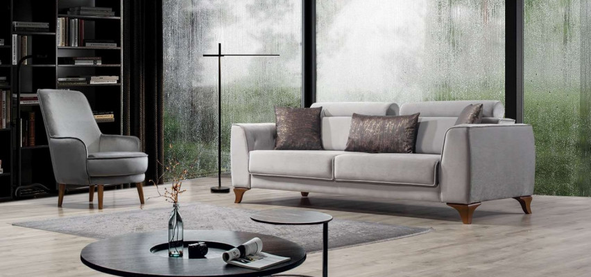 Sedačka - Pohovka 3+1 Sedací souprava Design Sofas Sofa Barokní polštář Křeslo