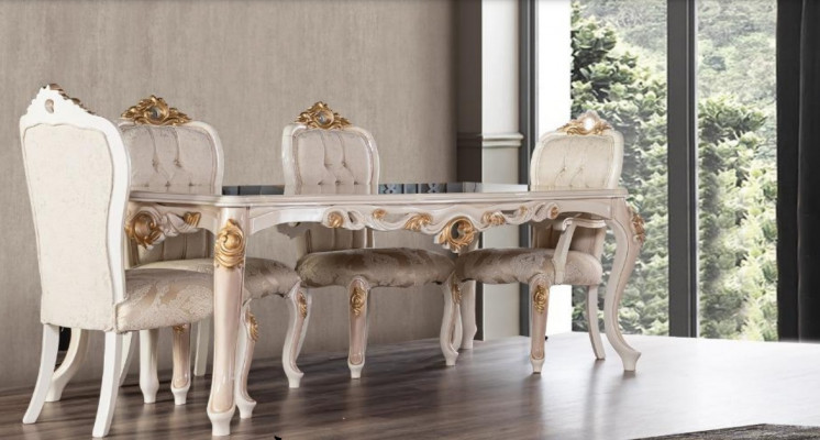 STŮL JÍDELNA STŮL JÍDELNÍ STŮL JÍDELNA DŘEVO STOLY LUXUS BAROKNÍ JÍDELNÍ NÁBYTEK NOVÝ