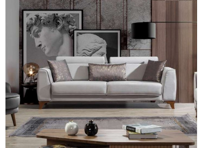 Pohovka 3místná designová pohovka čalouněná sedadlo design třímístná moderní látka nábytek nový