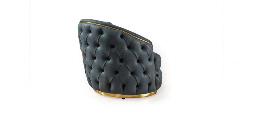 Chesterfield křeslo v barokním a rokokovém designu, moderní židli pro obývací pokoj.