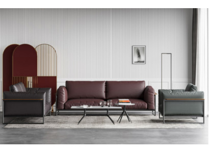 Sofa sestava 3 díly Italský nábytek obývací stěna gauče pohovky polstrované