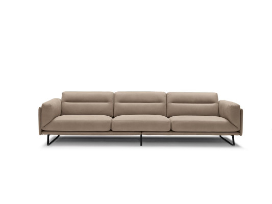 Sofa 4miestná kožená sedacia súprava Luxus Design Beige Luxus výplne Štvormiestna xxl