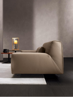 Sofa souprava pohovka polstrová kůžená Prianera italský nábytek pohovka