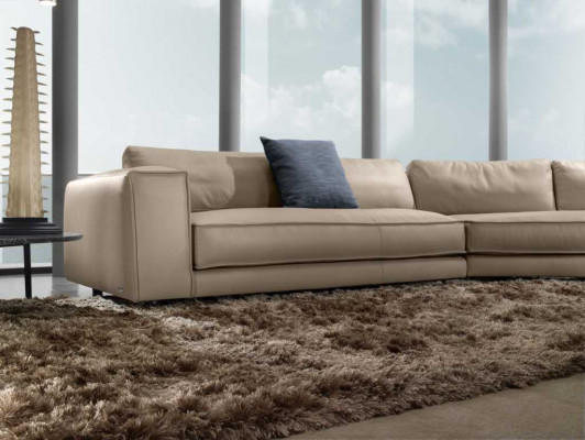 Kůžená sedací souprava rohová Prianera Sofa Pohovky Italský nábytek Sofy