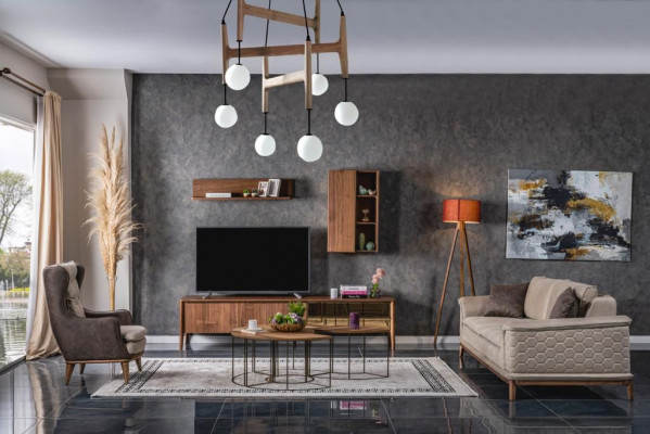 Luxusní sedací souprava sedací souprava pohovky křesla 3+1 sedadla látkový moderní design nový.
