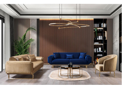 Sofa set 3+3+1 sedadlo Moderní sedací souprava pro obývací pokoj Luxusní sestava Nová