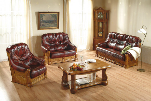 Sofa set 3+1+1 sezení Klasická obývací souprava potahové sedačky Pohovky Nové