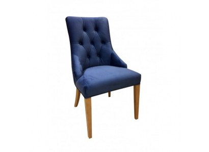Křeslo dřevo opěrka Chesterfield židle kůže čalounění skupina Gastronomie 8x Set