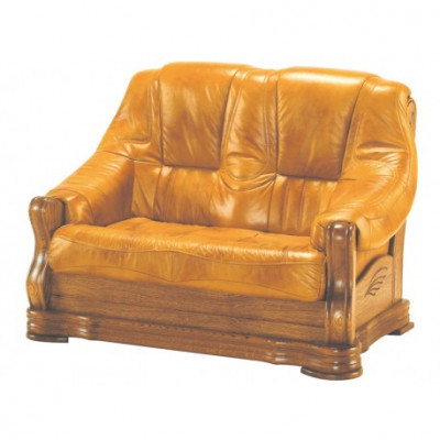 Sofa sada dřevo kůže 3+2+1 Kompletní set Klasická sedací souprava z potahu do kancelářského koutku