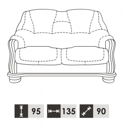 Sofa set 3+2 místný Klasická obývací sestava Pohovky Křesla Potahy