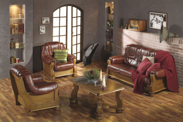 Sofagarnitur 3+1 Sitzer Klassischer Wohnlandschaft Sofas Couchen Polster Sofa