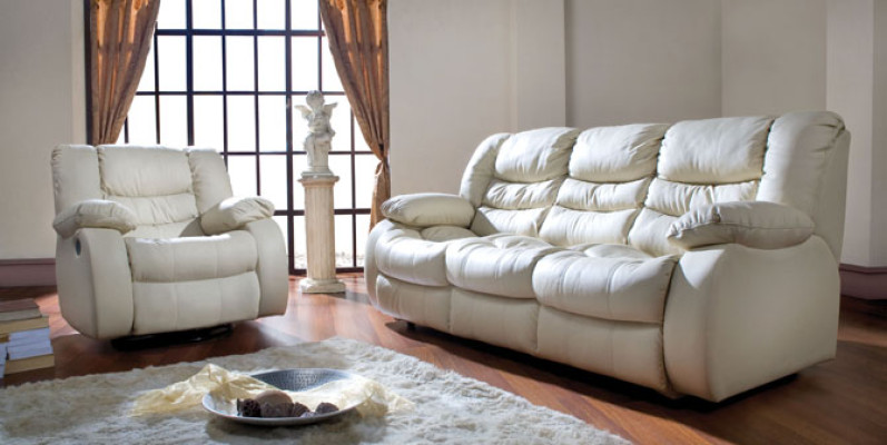Kino Couch Dreisitzer Couch 2 Sitzer Polster Sofa Leder Sofas Couchen