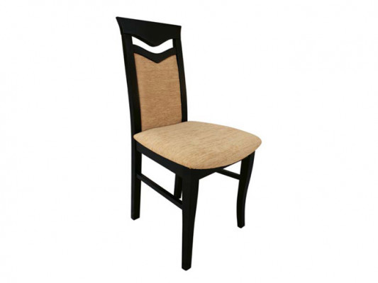 Design Set 6x Křeslo židle Dřevo Textilní potah Židle Gastro Jídelna Tkanina