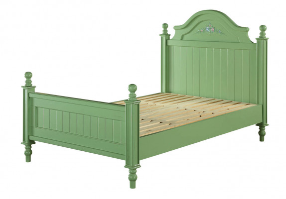 Zelená postel Klasické postele Venkovská dvoulůžko Hotelová luxusní ložnice Nové