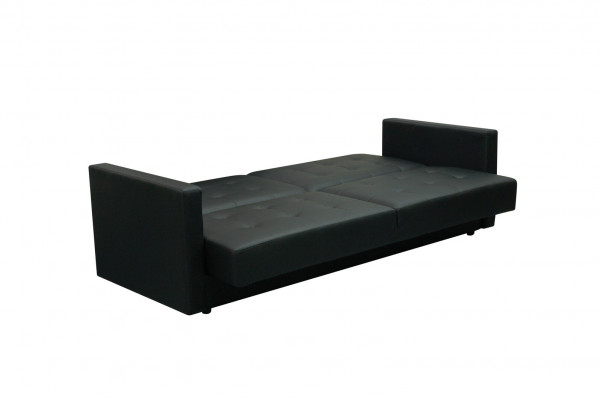 Rozkládací pohovka s funkcí postele 3-sedadlová nová textilní sada prádelníků