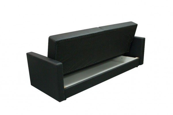 Rozkládací pohovka s funkcí postele 3-sedadlová nová textilní sada prádelníků