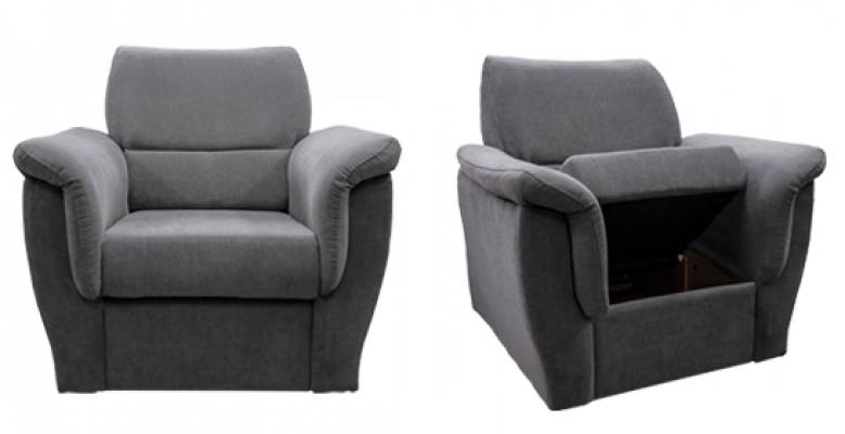 Moderní křeslo televizní pohovka 1-sedadlová pohovka designer textilní pohovky polstr