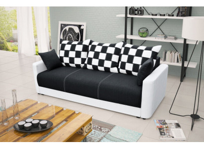 Rozkládací pohovka se 3 místy, funkcí spaní a úložným prostorem - pohodlná skládací pohovka