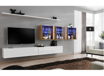 Stěnová kompletní sestava nábytku Moderní obývací pokoj TV stojan Design