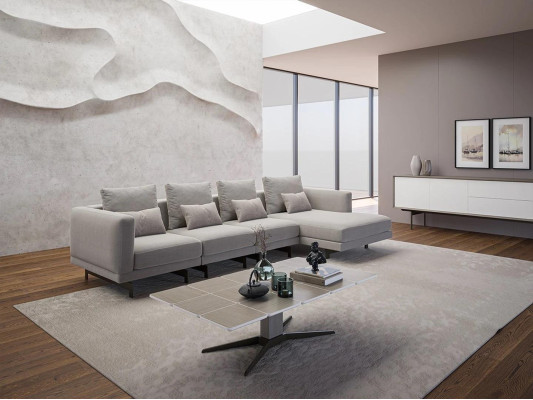 Eck Garnitur Luxus Komplett Ecksofa L-Form Designer Sofa Modern Einrichtung Rohová sedací souprava luxusní kompletní rohová sedací souprava L- tvar designová pohovka Moderní zařízení