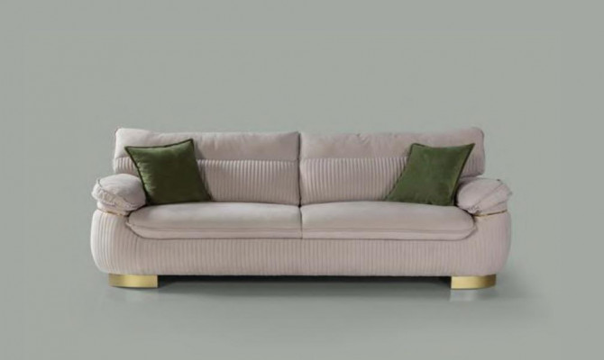 Sofa set 3+3+1 sedák šedá pohovka čalouněný nábytek látkový nábytek