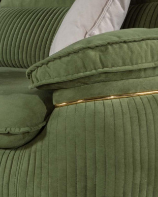 Sofa set 3+3+1 sedák šedá pohovka čalouněný nábytek látkový nábytek