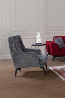 Sofa set 331 Sedák Polštář Sofa Obývací souprava Nábytek Červený šedý