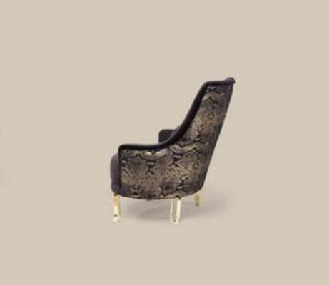 Luxus Design Sessel 1 Sitzer Textil Lounge Club Polster Möbel