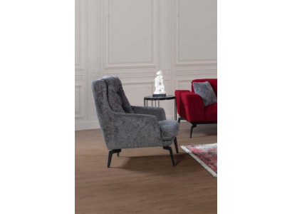 Sedací souprava šedá moderní jednosedadlový designer z obývacího pokoje.