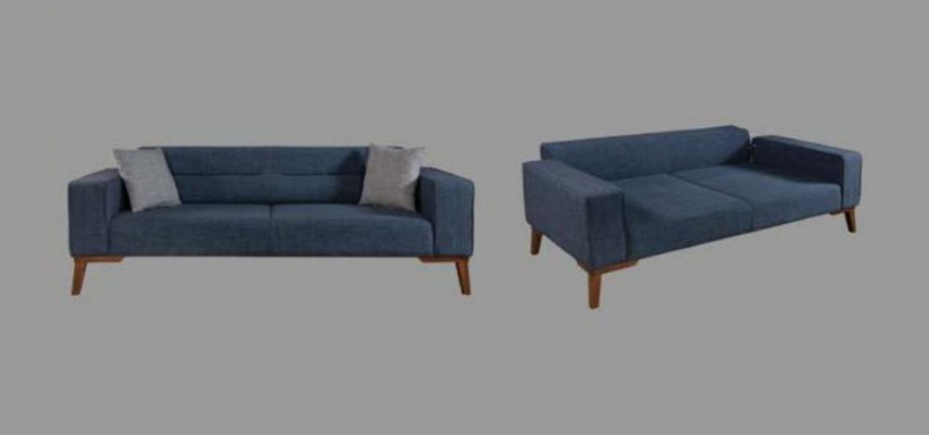 Sofa sestava 3místná obývací místnost látková pohovka gauč čalounění nábytek