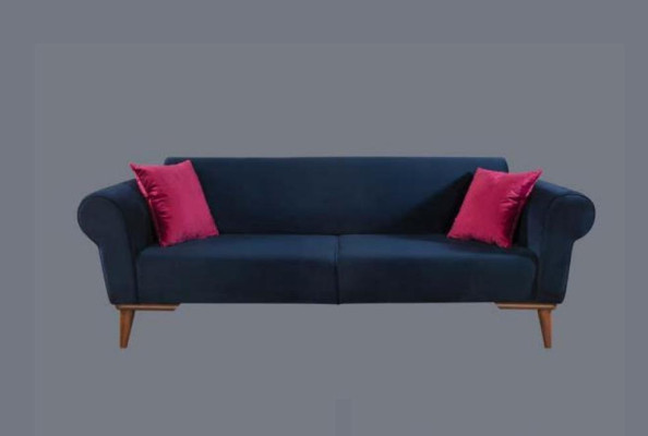 Moderner Sofa 3 Sitzer Textil Couch Dreisitzer Polster Möbel Stoff